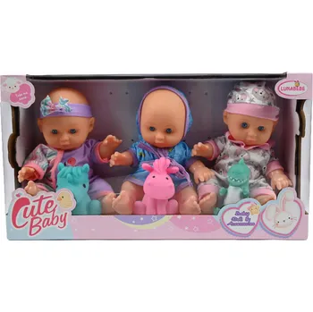 Panenka PANENKA V OBLEČENÍ MIMINKO MIMINKO JAKO ŽIVÝ NOVOROZENEC SADA PANENEK 3KS