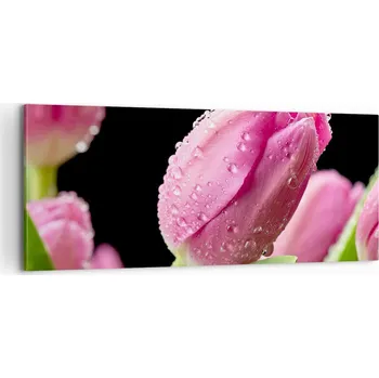 Obraz Foto obraz na plátně canvas 100x40 květiny obývací pokoj ložnice na zeď velký