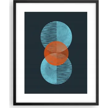 Obraz Obraz plakát na zeď v černém rámu 40x50 abstrakce plakáty do obýváku