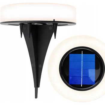 Venkovní osvětlení LED Solární Zahradní Svítidlo Zapichovací Kulaté s Čidlem Soumraku