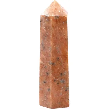 Drahý kámen Magieprirody.cz Obelisk Sluneční kámen špice 105 g - 8,9 cm #D240
