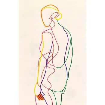 Plakát Plakát Duhový Obrys bez rámu 61 x 91,5 cm