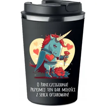 Termohrnek Termohrnek Premium černý - Valentýn - Pro Ctihodnou Paní - Jednorožec KT_267