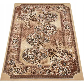 Koberec KOBEREC TURECKÝ KLASICKÝ BÉŽOVÝ TURECKÉ KOBERCE DO OBÝVÁKU BCF MODERNÍ 100X190