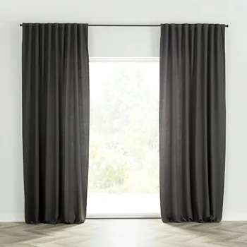 Obraz Dekoria Závěs BASIC na pásce 140x300 černý