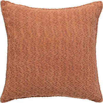 Polštář POLŠTÁŘ POLŠTÁŘ ORANŽOVÝ TERAKOTA MĚKKÝ BOUCLE SOANA 45 X 45 CM