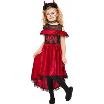 Karnevalový kostým KOSTÝM ĎÁBLICE MEXICKÁ ĎÁBLICE HALLOWEEN 128