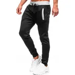 Denley pánské tepláky černé barvy velikost M