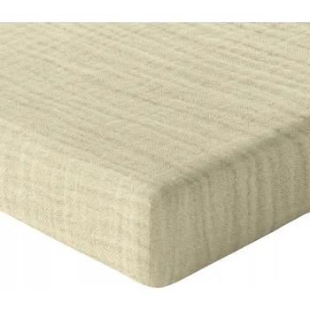 Prostěradlo PROSTĚRADLO DO POSTÝLKY 160x80 MUŠELÍNOVÉ 100% S GUMOU POLSKÝ VÝROBEK