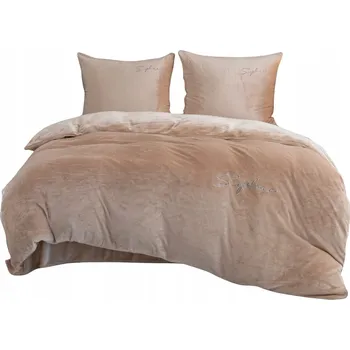 Povlečení HRUBÉ POVLEČENÍ MIKROVLÁKNO - MEDVÍDEK 140x200 ZIMNÍ NA ZIMU TEPLÉ S VÝŠIVKOU