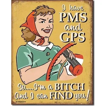 Obraz Kovový plakát plech USA PMS a GPS