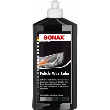 Autovosk ČERNÝ kolorovací vosk Polish+Wax Color NANOTECHNOLOGIE SONAX 250 ml 944