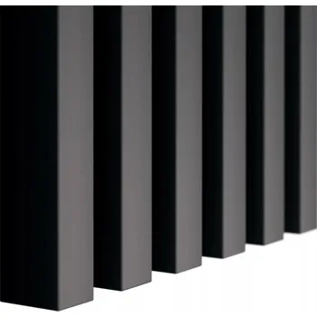 Obraz Matné Dekorativní Lamely na Zeď ČERNÁ MATNÁ 3x4cm