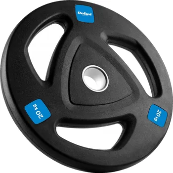 Litinové olympijské Závaží s pogumovanými rukojeťmi 20 kg, kotouč REBEL 51 mm