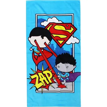 SUPERMAN SUPER HRDINA DĚTSKÁ OSUŠKA BAVLNA DOVOLENÁ BAZÉN 70X140CM
