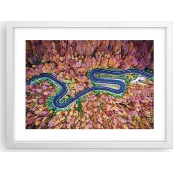 Obraz Obraz plakát v bílém rámu do obýváku 40x30 abstrakce foto na zeď