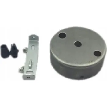 Kovový stropní kryt / rozeta SUROVÁ pro závěsné svítidlo - 3