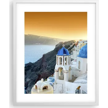 Obraz Obraz plakát v bílém rámu 40x50 krajina, plakáty do obýváku