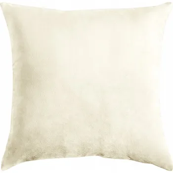 Povlak na polštářek DEKORAČNÍ povlak na polštář, VELUR, BÉŽOVÁ, KRÉMOVÁ, ECRU, hladký