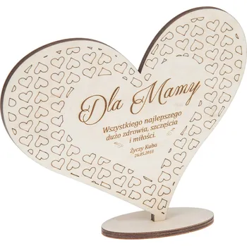Obraz SRDCE na podstavci DEN MATEK máma GRAVÍROVÁNÍ dárek
