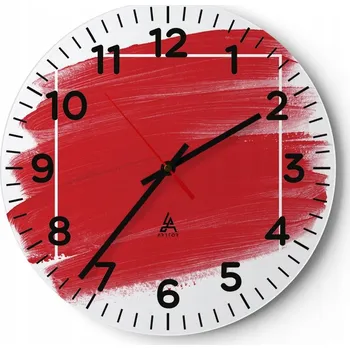 Hodiny Kuchyňské nástěnné hodiny 30x30 Abstrakce Moderní skleněné hodiny Tiché