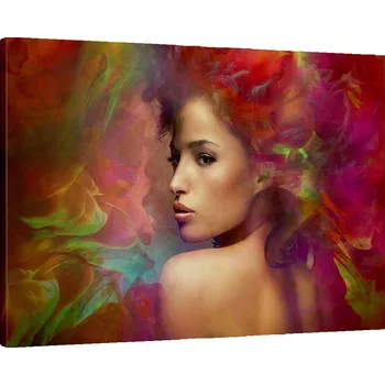 Obraz Obraz na plátně do obývacího pokoje ložnice 70x50 žena foto obrazy na zeď