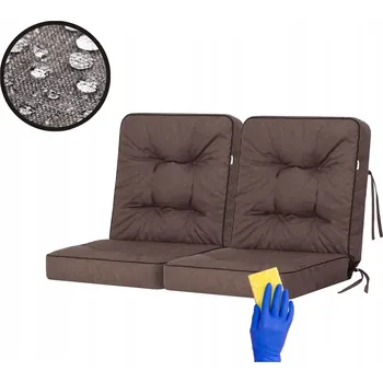 Polštář Zahradní Polštář, polštář na zahradní křeslo, sada 2 podušek 100x110cm