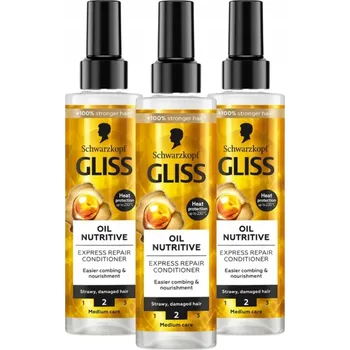 Gliss Expresní Kondicionér Oil Nutritive 200 Ml x3