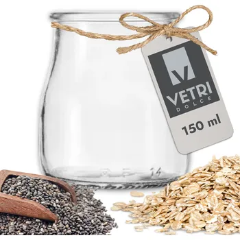 Sklenice Sklo dezertní Zavařovací Sklenice doma průhledný 150 ml