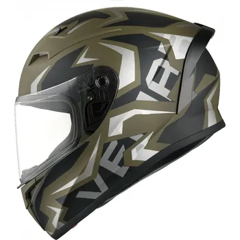Helma na motorku VEMAR SILNIČNÍ PŘILBA GHIBLI WARRIOR KHAKI / ČERNÁ VELIKOST XL