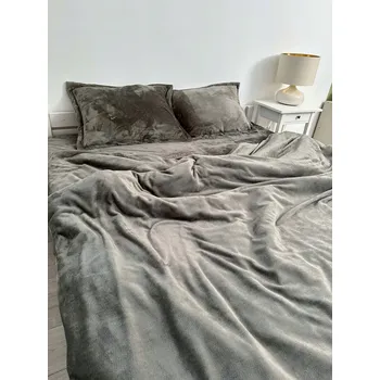 Povlečení Teplé 4dílné povlečení s prostěradlem 160x200 a polštáře 50x70 z plyše