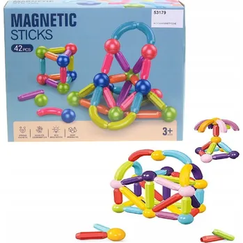 ostatní stavebnice Super Magnetic - Velké magnetické stavebnice 42 dílů 3+