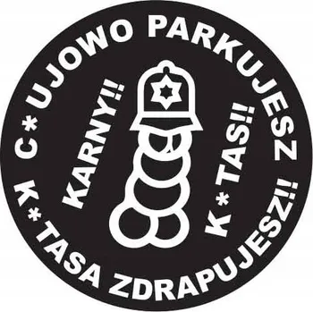 samolepka KARNE SAMOLEPKY trestní etikety k*tas 100 Ks XL KK13