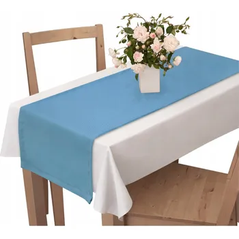 ubrus Běhoun na stůl Voppi modrý 200x40 cm