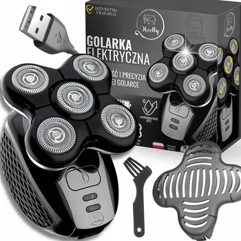 Holicí Strojek Heelly akumulátorový, voděodolný, 5 hlavic