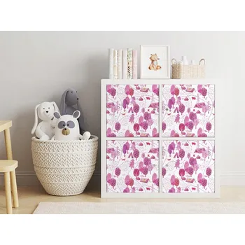 Fototapeta Samolepka IKEA KALLAX – Růžový Les