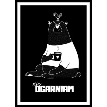 Obraz OBRAZ PLAKÁT V RÁMU dárek KÁVA Nestíhám, vtipný do kuchyně P2612_53x73