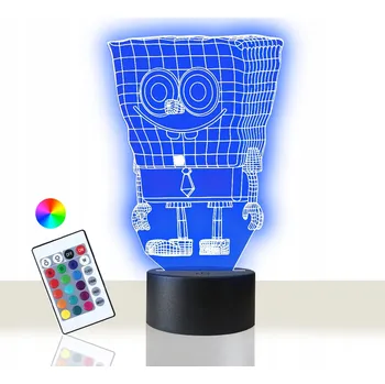 Lampička NOČNÍ LAMPA SPONGEBOB 3D LED USB DÁREK