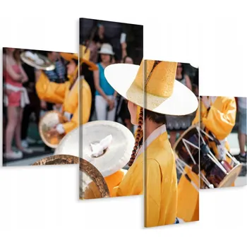 Obraz Obraz Čtyřdílný FESTIVAL v Jižní Koreji 3D 120x75