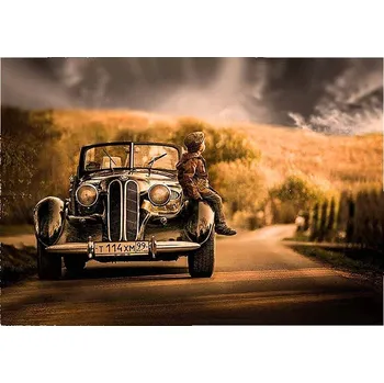 Obraz Cedule Old car