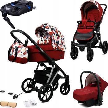 Kočárek Kočárek 4v1 BabyLux MARLUX – sportovní kočárek, hluboká korba, autosedačka, základna ISOFIX