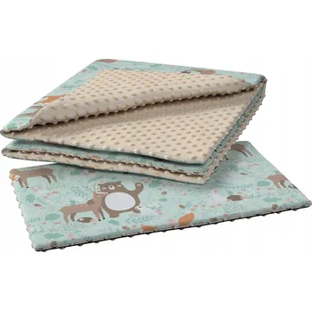 Dětská deka Yellow Tipi Dětská deka minky – lesní zvířátka