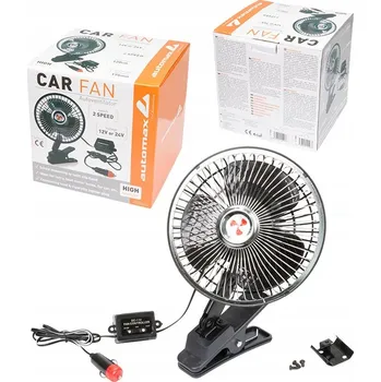 Ventilátor topení a klimatizace Ventilátor do auta 12V, upevnění pomocí klips