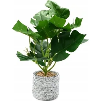 umělá květina D41397 UMĚLÝ KVĚT MONSTERA 29 CM V KVĚTINÁČI