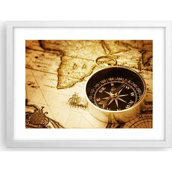 Obraz Obraz plakát v bílém rámu do obýváku 40x30 cestování foto plakáty na zeď