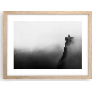 Obraz Obraz plakát v rámu světlý dub do obýváku 40x30 krajina foto na zeď