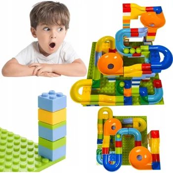 ostatní stavebnice VZDĚLÁVACÍ KULIČKOVÁ DRÁHA STAVEBNICE STAVEBNICE PRO DĚTI HRAČKA 168dílů