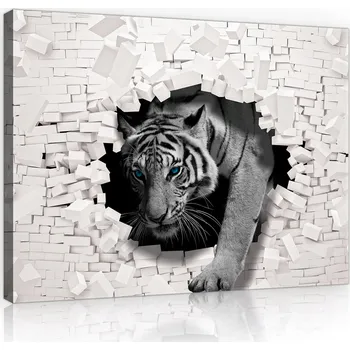 Obraz Obraz do ložnice TYGR CEHLA MODERNÍ 100x70