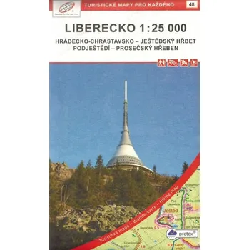 Liberec i okolice Liberecko Mapa turystyczna 48 Ge Geodezie On Line