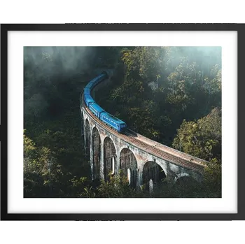 Obraz Foto obraz, plakát na zeď v černém rámu 50x40 most, plakáty do obýváku